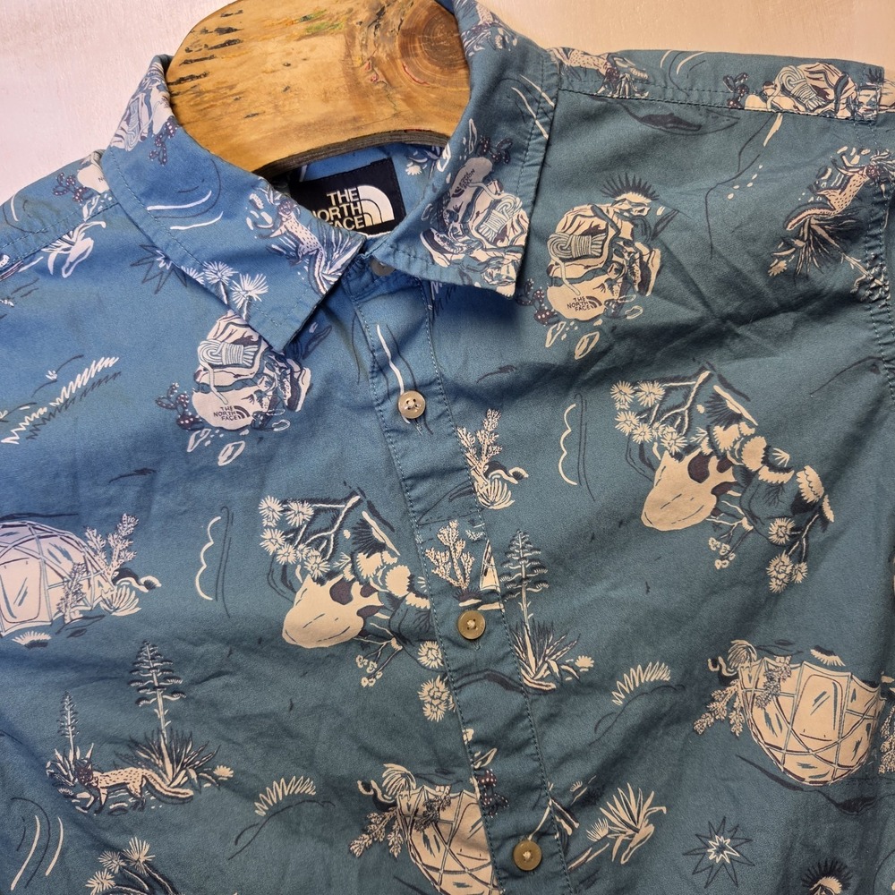 The North Face Baytrail Untucked Short Sleeve Cotton Shirt Sz L